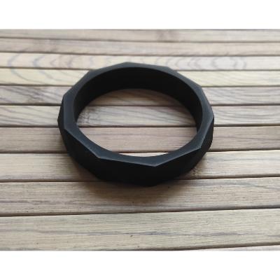 Bracelet allaitement portage en silicone noir